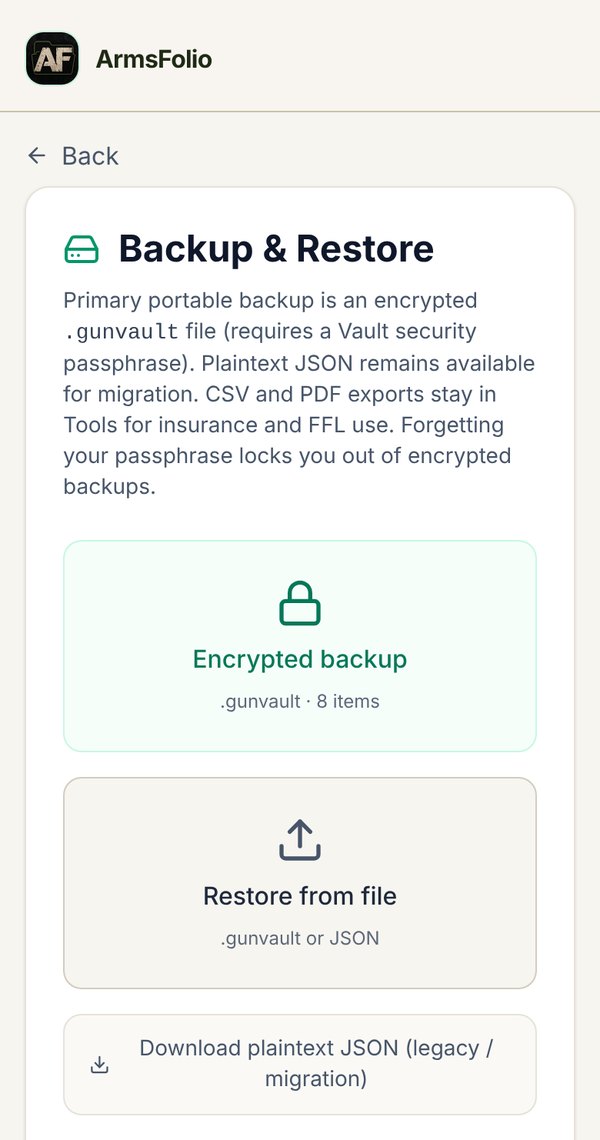 Backup and Restore