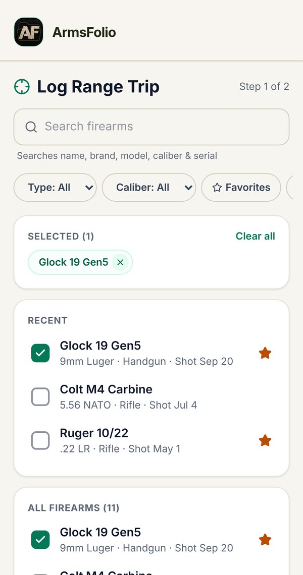 Pick firearms